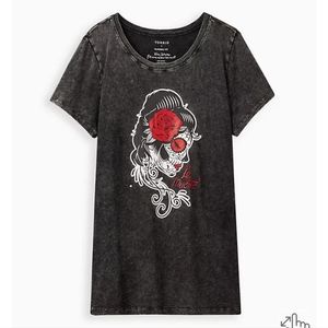 TUNIC TEE - HERITAGE SLUB MINERAL WASH MUERTE GREY